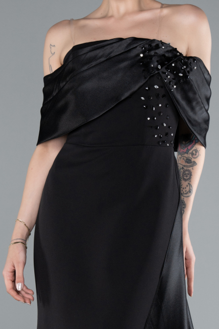 Robe Queue de Poisson Longue Noir ABU4920