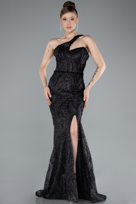 Robe De Soirée Longue Noir ABU4697