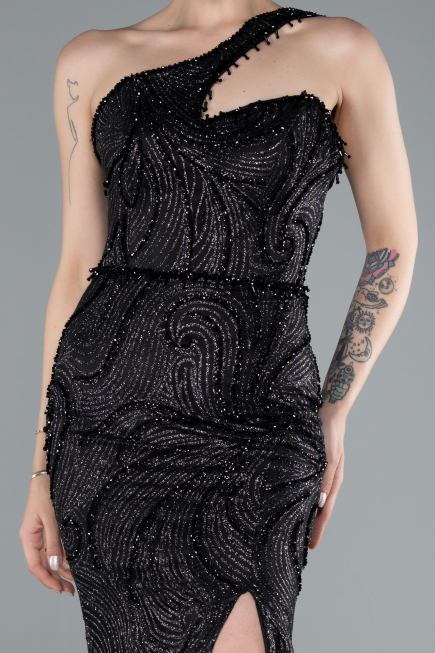 Robe De Soirée Longue Noir ABU4697