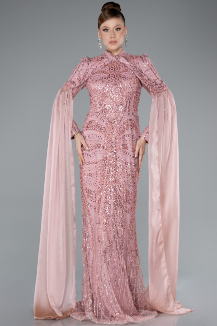 Robe Grande Taille Longue Poudre ABU4935