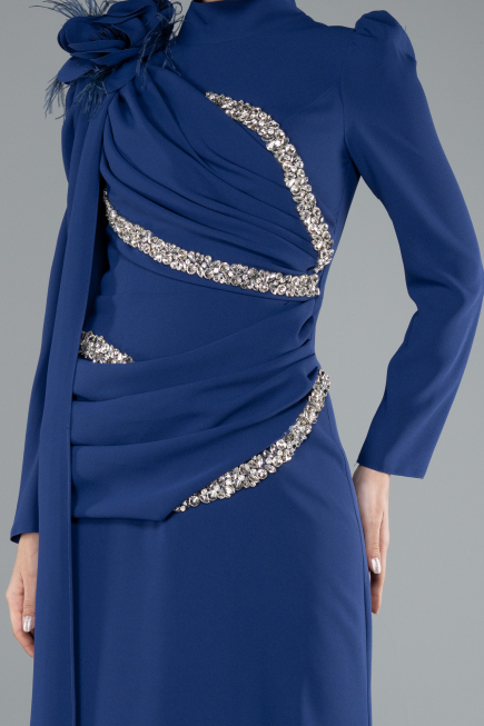Tenue de Soirée Voilée Longue Parlement ABU4934