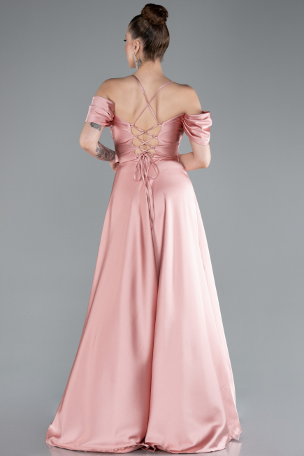 Robe De Soirée Satin Longue Pelure D'oignon ABU4703