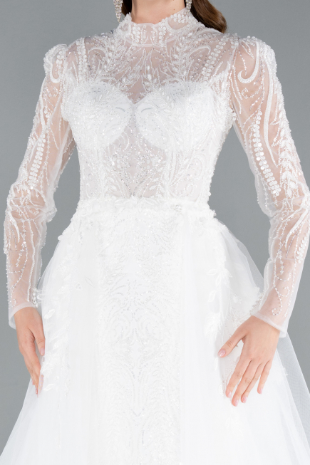 Robes de Mariage Longue Blanc ABG131