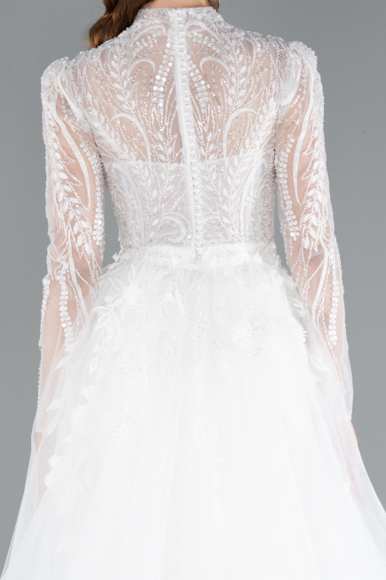 Robes de Mariage Longue Blanc ABG131