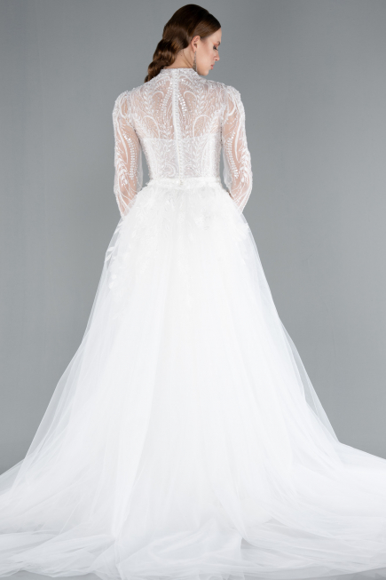 Robes de Mariage Longue Blanc ABG131