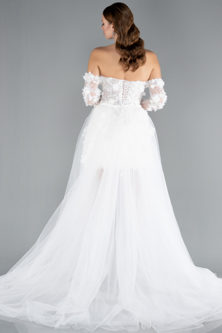 Robes de Mariage Mini Blanc ABK2344