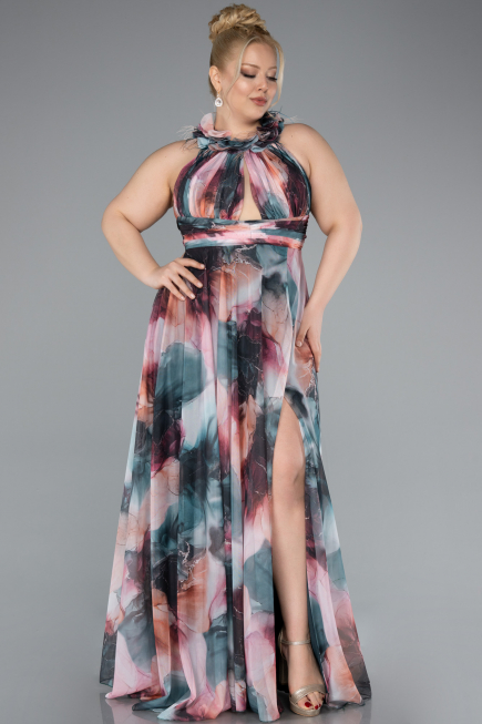 Robe De Soirée Grande Taille Longue Pelure D'oignon ABU4902