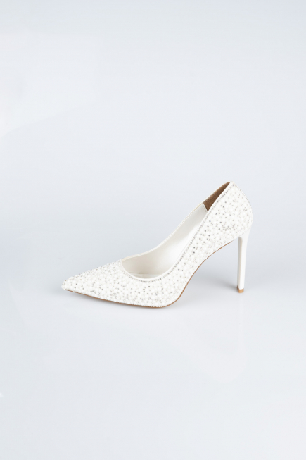 Stiletto Pierreux Blanc AB1138