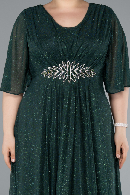 Robe Grande Taille Longue Émeraude ABU4887