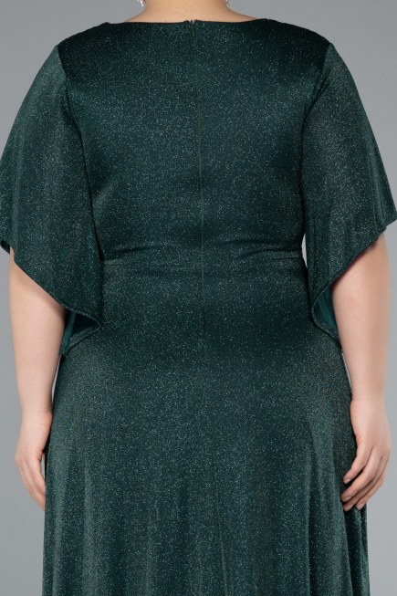 Robe Grande Taille Longue Émeraude ABU4914