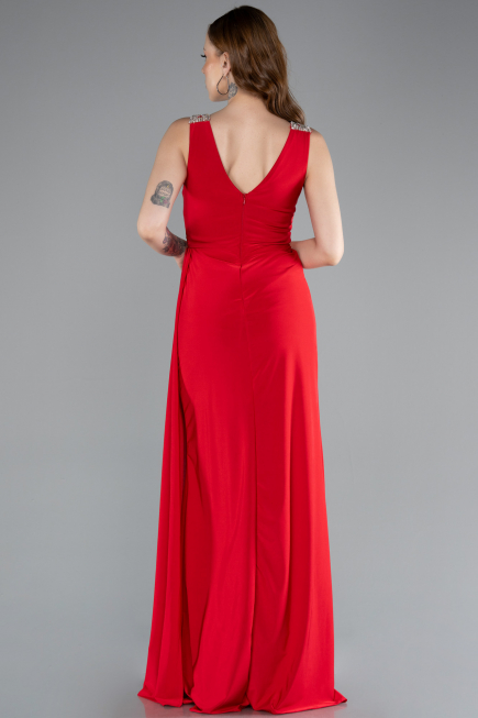 Robe de Soirée Longue Rouge ABU4967