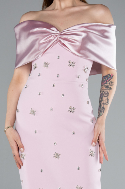 Robe de Soirée Longue Poudre ABU4973