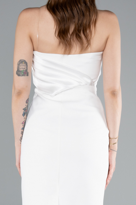 Tenue de Soirée Courte Blanc ABK2306
