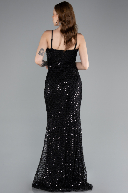 Robe de Soirée Longue Noir ABU4980
