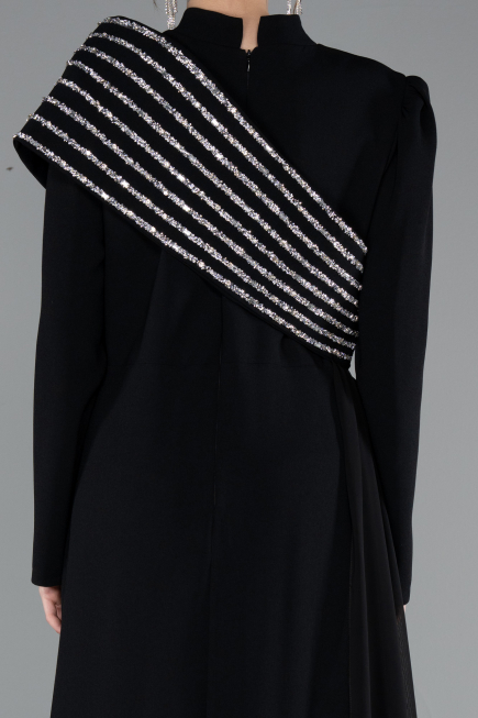 Robe De Soirée Grande Taille Longue Noir ABU4977