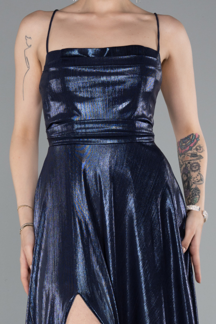 Robe de Soirée Longue Bleu Marine ABU4996