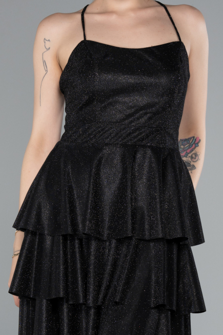 Robe de Cérémonie Courte Noir ABK2357