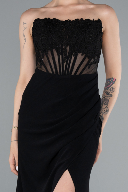 Robe de Soirée Longue Noir ABU5001