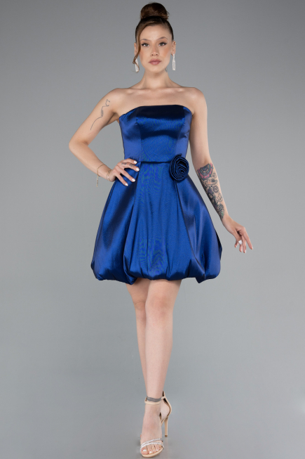 Robe de Cérémonie Mini Bleu Marine ABK2360