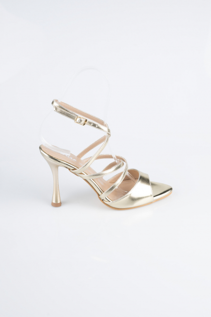 Chaussure De Soirée Cuir Or AB1136