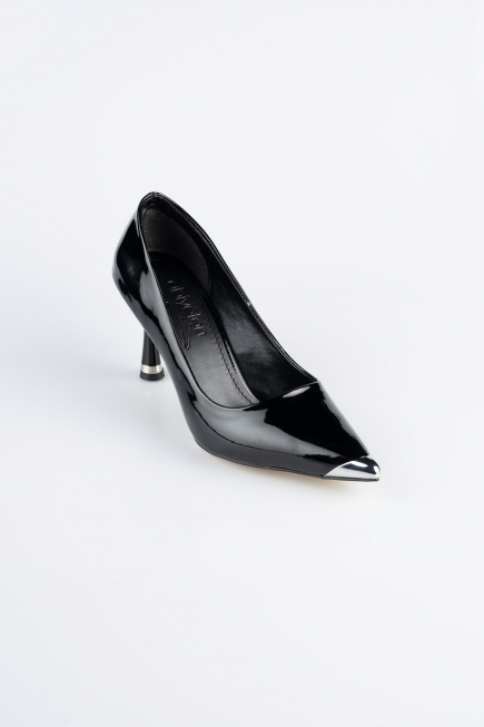 Stiletto Cuir Verni Noir AB1137
