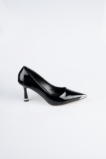 Stiletto Cuir Verni Noir AB1137