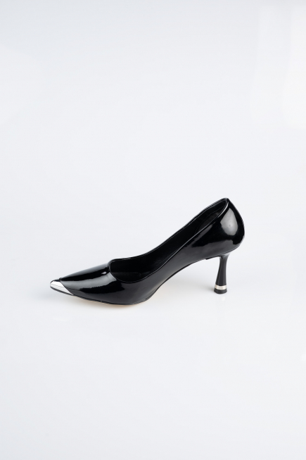 Stiletto Cuir Verni Noir AB1137