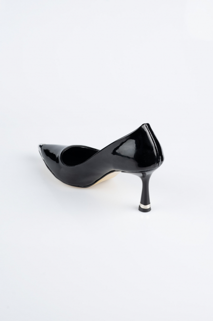 Stiletto Cuir Verni Noir AB1137
