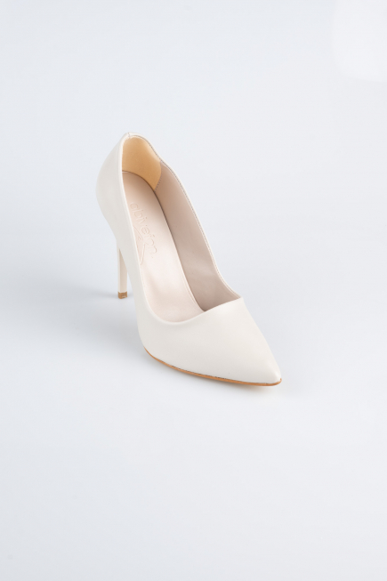 Stiletto Cuir Beige AB1140
