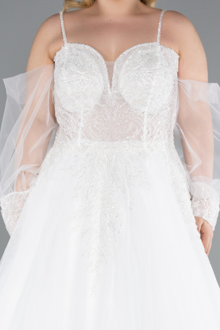 Robes de Mariage Longue Blanc ABG118