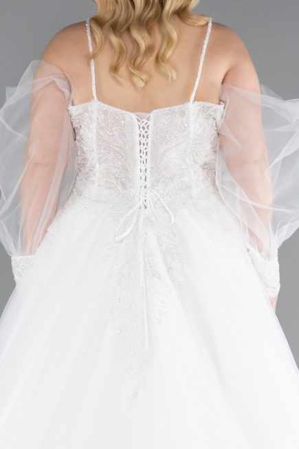 Robes de Mariage Longue Blanc ABG118