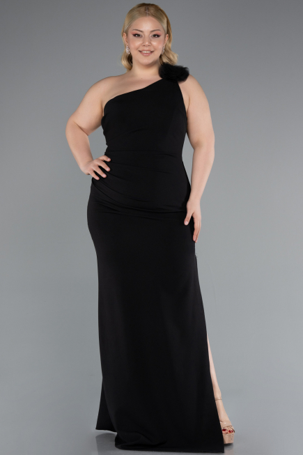 Robe De Soirée Grande Taille Longue Noir ABU4892