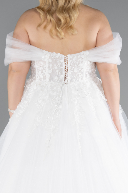 Robes de Mariage Longue Blanc ABG126