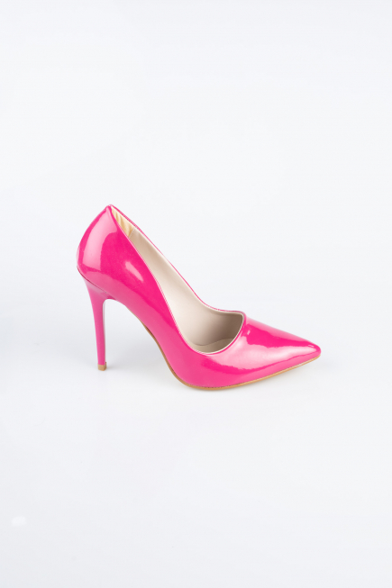 Stiletto Cuir Verni Fushia ABR1140