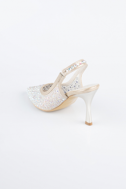 Stiletto Pierreux Or MJ9002