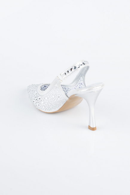 Stiletto Pierreux Argent MJ9002