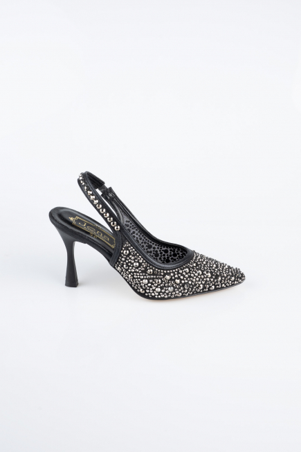 Stiletto Pierreux Noir MJ9002