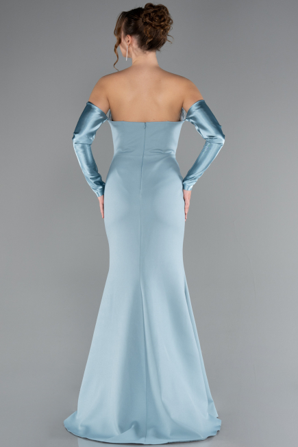 Robe Queue De Poisson Longue Turquoise ABU4637