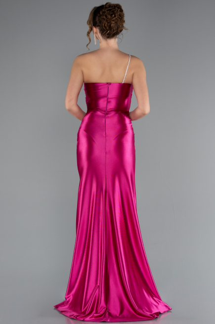 Robe de Soirée Longue Fushia ABU5022