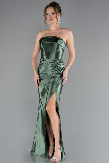 Robe De Soirée Longue Vert Pistache ABU4944