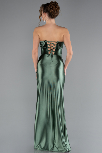 Robe De Soirée Longue Vert Pistache ABU4944