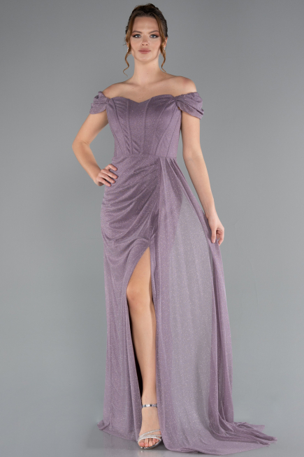 Robe De Soirée Longue Lavande ABU3472