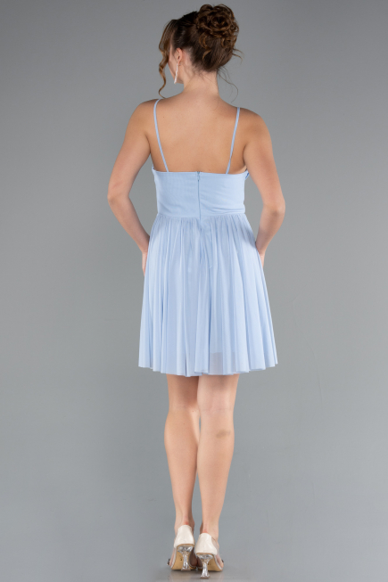 Robe de Cérémonie Courte Bleu clair ABK2365