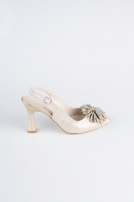 Chaussure de soirée Coupe Au Laser Or MJ9003