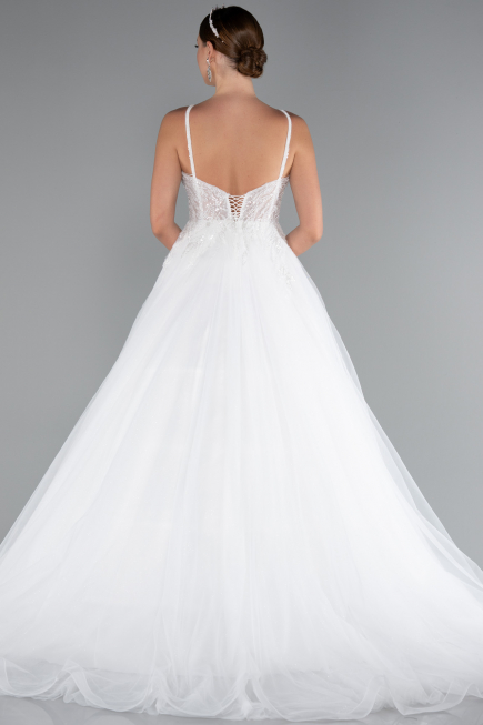Robes de Mariage Longue Blanc ABG134