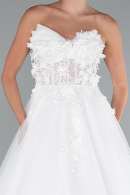 Robes de Mariage Longue Blanc ABG135