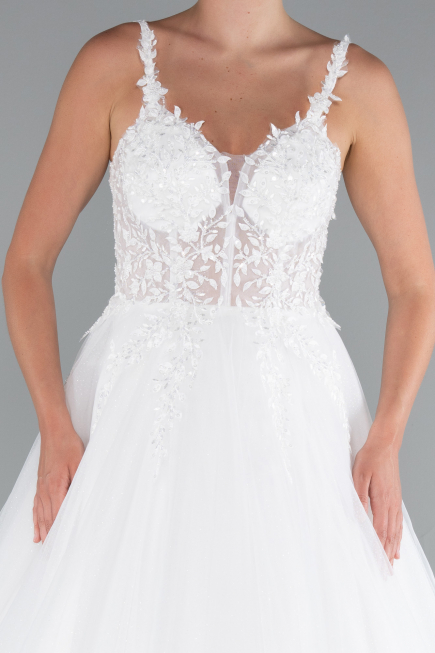 Robes de Mariage Longue Blanc ABG136