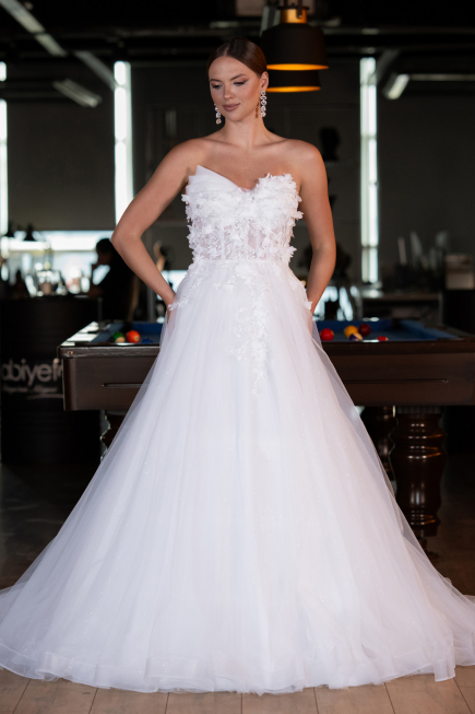 Robes de Mariage Longue Blanc ABG135