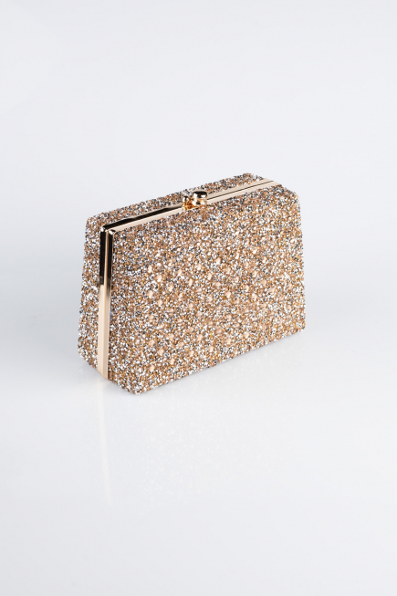 Sac de Soirée Luxe Pierreux Bronze KC701
