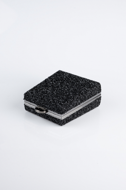 Sac de Soirée Luxe Pierreux Noir KC702